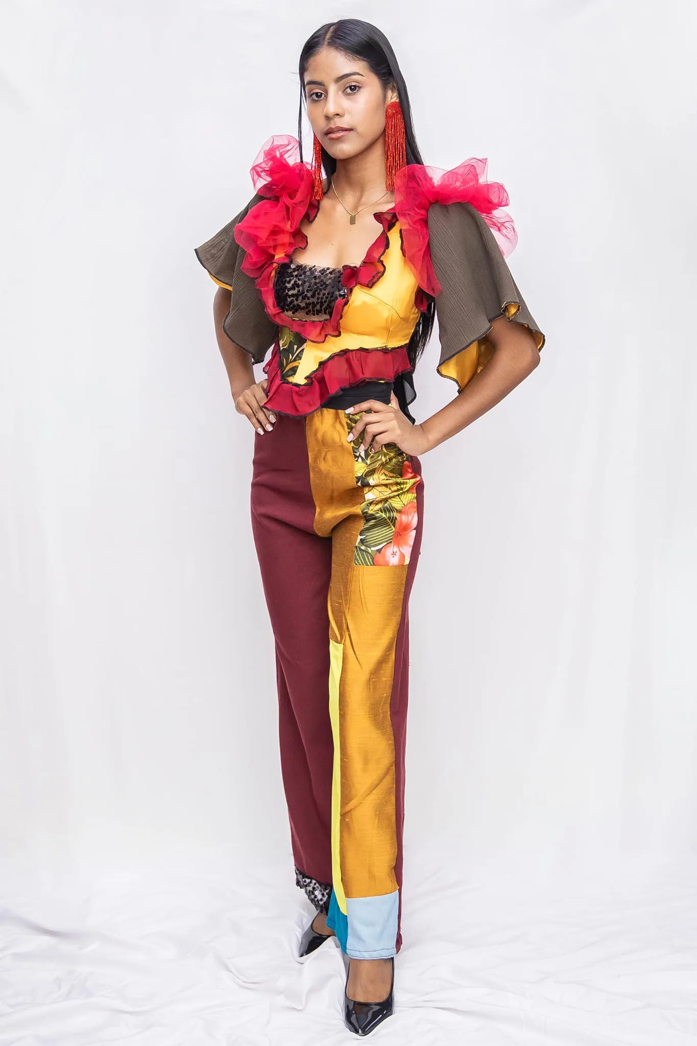 Hand-dyed organic dress from the Lia Gabi studio archive